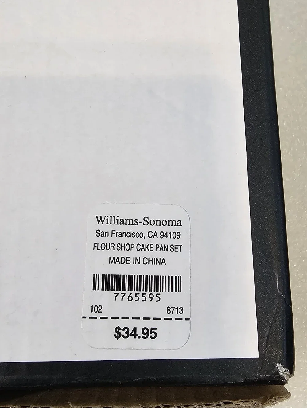 Williams Sonoma new open